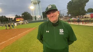 Benedictine baseball coach Sean Ryan after 60 win over Miller School in VISAA Division I state [upl. by Nennerb331]