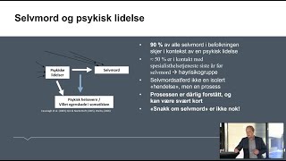 Pasientsikkerhetskonferansen 2022 Selvmordsforebygging i et pasientsikkerhetsperspektiv [upl. by Areval]