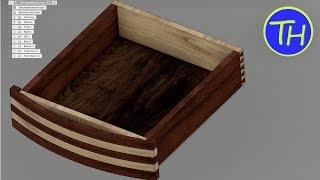 Dovetail Drawer with Fusion 360 3D CAD file [upl. by Areht11]