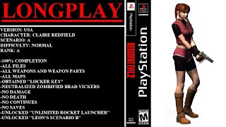 Resident Evil 2 USA PlayStation  Longplay  Claire Redfield  Scenario A  Normal Difficulty [upl. by Notnyw]