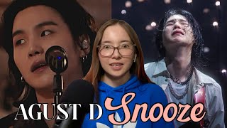 Reacting to quotSnoozequot by Agust D for the FIRST TIME  SO POWERFUL🔥  Canadian Reacts [upl. by Aihselef]