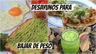 Desayunos para bajar de peso [upl. by Aihsatal]