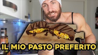 Pancake fit ripieno alla crema 🥞  Il mio pasto preferito in assoluto [upl. by Ailama]