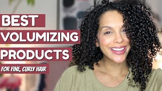 BEST VOLUMIZING HAIR PRODUCTS FOR FINE CURLY HAIR GET THICKER CURLS [upl. by Aienahs996]