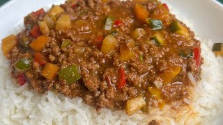 How to make Minced beef stew at home  The cooking nurse [upl. by Bogoch353]