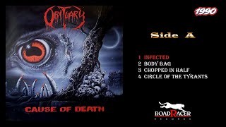 Obituary  Cause Of Death 1990 Full Album Side A US Death Metal RoadRacer Records [upl. by Delaney]