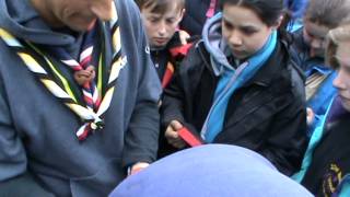 Bear Grylls and Steve Backshall visit Bromley District Scouts Part 33 [upl. by Nekcerb]