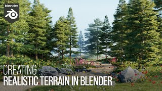 How to Make Realistic Terrain in Blender  Beginner Tutorial [upl. by Anelac]