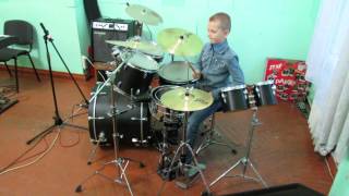 Waidmanns Heil  Rammstein  Drum Cover  Drummer Daniel Varfolomeyev 10 years [upl. by Notac521]