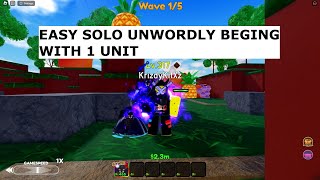 Roblox  Easy Unwordly Beging With 1 Unit Griffin  ASTD  Mizuki Yukino [upl. by Fenner944]