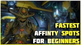 Best Leveling and Affinity spots  Warframe Beginners Guide [upl. by Nosyarg252]