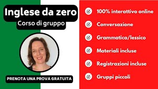 INGLESE DA ZERO  Corso dinglese online per principianti  Lezioni dinglese per litaliani [upl. by Cami]