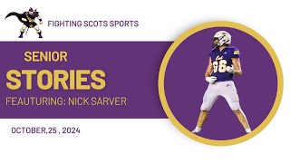 Nick Sarver Senior Interview [upl. by Avaria]