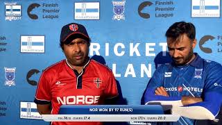 Mens Nordic T20 Cup Finland v Norway 1st T20I [upl. by Fesoj]