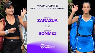 Renata Zarazua vs Zeynep Sonmez  2024 Mérida Quarterfinal  WTA Match Highlights [upl. by Aubree]