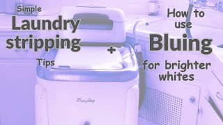 My honest take on this “laundry stripping” trend  How to use bluing for brighter whites [upl. by Aniad]