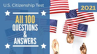 US Citizenship Naturalization Test 2021  official USCIS 100 questions amp answers [upl. by Rochella]