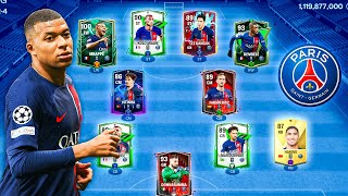 PSG  Best Special Squad Builder Mbappe 100 Rated Fc Mobile [upl. by Inaniel182]