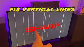 Sharp TV How to Fix Vertical Lines on the Screen [upl. by Aillil827]