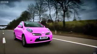 Richard Hammond Drives A Pink Nissan Micra Convertible  Top Gear [upl. by Htebharas]