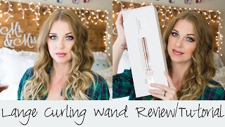 Lange Curling Wand Review  Hair Tutorial  Wow [upl. by Akehsal459]