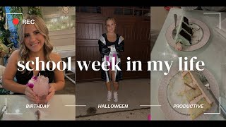 school week in my life my birthday halloween  very productive [upl. by Aehsrop]