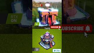 RTX graphics Clash of clans Town hall🤩 rtx clashofclans coc cocclasher shorts viralshort [upl. by Htebaile]