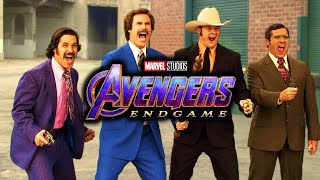 Anchorman  Fight Scene RESCORED with Avengers Endgame quotPortals” [upl. by Nnyleak]