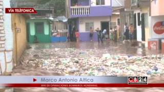 Reporte inundaciones en Honduras [upl. by Ennairej]