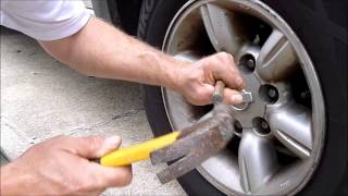 How to get bad Locking Lug Nuts off the wheel [upl. by Anaeel]