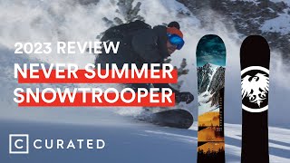 2023 Never Summer Snowtrooper Snowboard Review 2024 Same Tech Different Graphic  Curated [upl. by Hnahym]