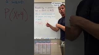 AP Statistics Exam Tip  binomial distribution and probability apstats apstatistics apexams [upl. by Celik]