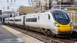 No livery Pendolino  Alstom UK Class 390  departing London Euston [upl. by Sirak770]