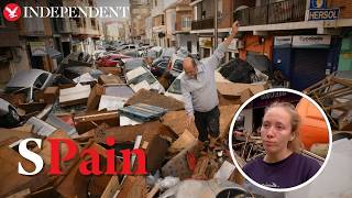 ‘It’s all destroyed’ Aftermath of deadly flash floods in Spain [upl. by Conyers]