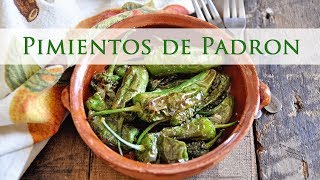 Blistered Padron Peppers  Pimientos de Padrón [upl. by Nylaf312]