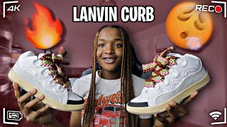 LANVIN CURB SNEAKER UNBOXING  ON FEET [upl. by Leon93]