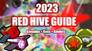 Red Hive Guide 2023  Roblox Bee Swarm Simulator [upl. by Guod]