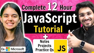 JavaScript Tutorial 2024 for Beginners to Pro with Notes Projects amp Practice Questions [upl. by Adrahc625]