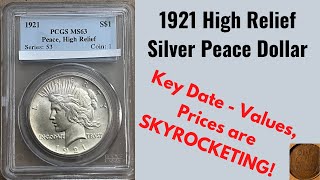 1921 Peace Dollar Key Date worth money Peace Dollar Coin Collecting and News  Coin Auction Values [upl. by Laine]