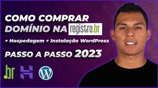 Como Comprar Domínio na RegistroBR  Hospedagem  Instalação Wordpress 2023 [upl. by Nirrok]