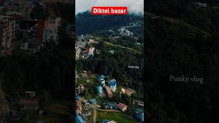 Diktel bazar aerial view punkyrai shots village village diktel [upl. by Eyllek]