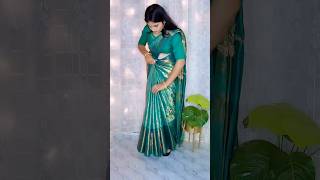 Silk saree draping tutorial for slim look  step by step silk saree drapingsareedrapping silksaree [upl. by Creight]