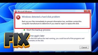 Fix Microsoft Windows Detected a Hard Disk Problem in Windows pc [upl. by Enahsed]