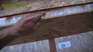 Nailing Stair Risers To Stringers  Home Construction HowTo Videos [upl. by Nortad]