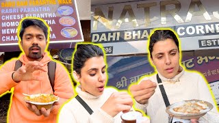 Exploring Chandni Chowk Street Food  Natraj Dahi Bhalle  Paranthe Wali Gali  Giani DI Hatti Pt1 [upl. by Rozele]