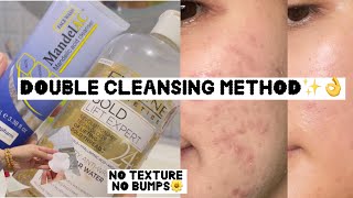 Double Cleansing Method✅ Treat Comedonal Acne👍🏻👩🏻‍🦰Muqdas waqas [upl. by Thain]