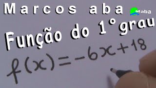 Função do primeiro grau Função Afim  Aula 01 [upl. by Akienaj]