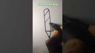 How To Draw Pencil ✏️📝pencildrawingshortsyoutubeshorts [upl. by Goss64]