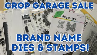 Scored Big at Scrapbook Crop Garage Sale NEW Dies and Stamps Haul [upl. by Anehta]