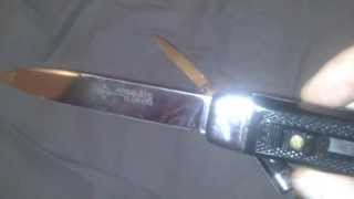 Automatic French Bargeon stiletto amp French GDavid OTF Knives [upl. by Sarad139]